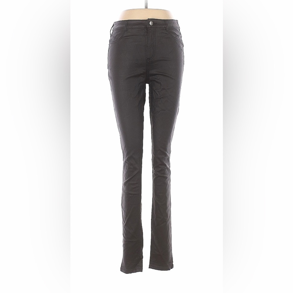 Faux leather high waist pants